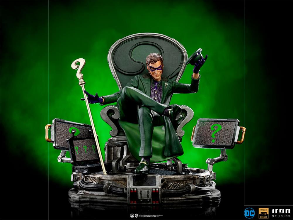 Nerd Riddler Iron Studios DC Comics: The Riddler 1/10 Deluxe Art Scale Limited Edit