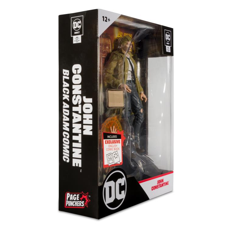 Mcfarlane DC Multiverse : Black Adam Page Punchers - Constantine (with Comic)
