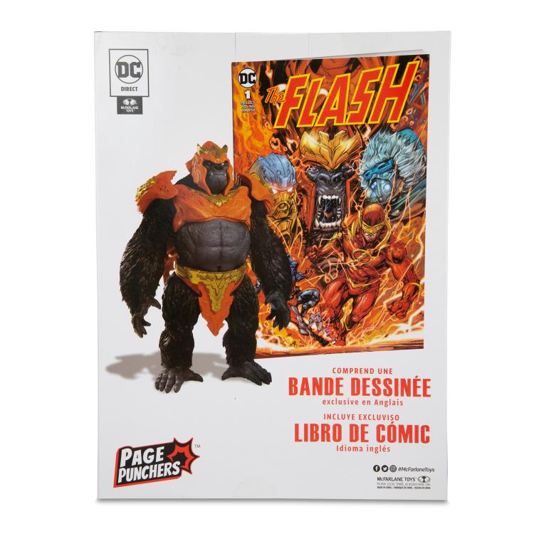 Mcfarlane DC Multiverse: The Flash - Page Punchers Gorilla Grodd (with Comic)