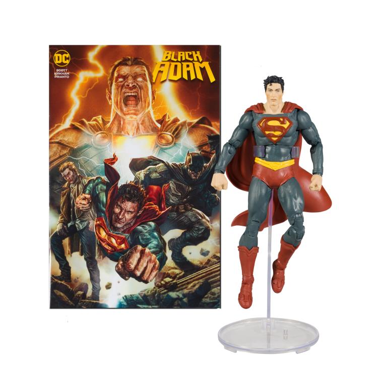 Mcfarlane DC Multiverse : Black Adam Page Punchers - Superman (with Comic)