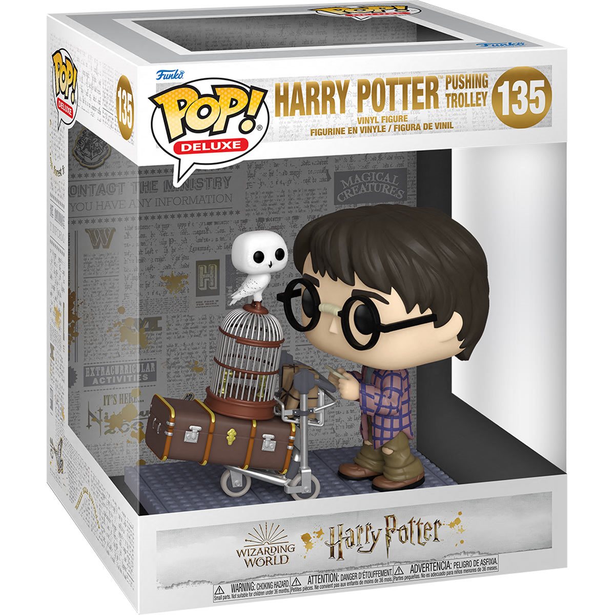 Funko POP! Harry Potter and the Sorcerer's Stone 20th Anniversary: Harry Pushing Trolley Deluxe