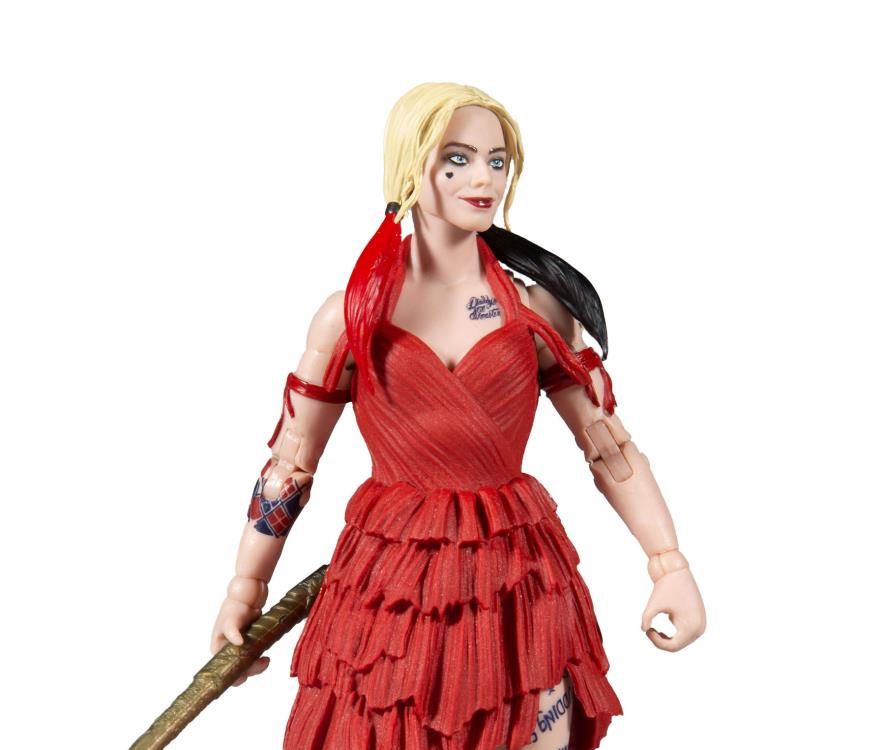 McFarlane Toys DC Multiverse: The Suicide Squad Harley Quinn Action Figure (Collect to Build: King Shark)