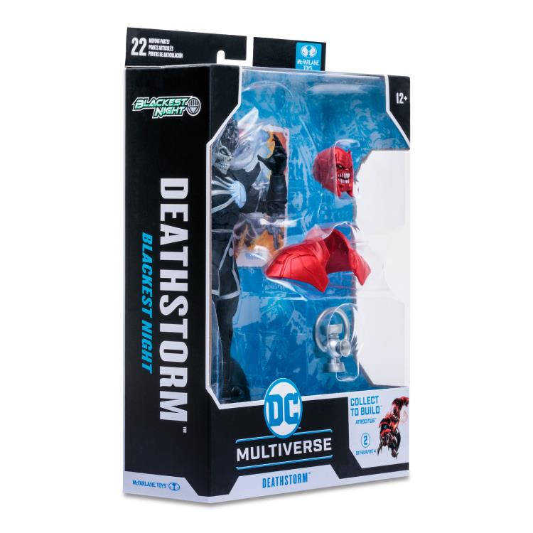 Mcfarlane DC Multiverse: Blackest Night - Deathstorm (Black Lantern) Action Figure (Collect to Build: Atrocitus)