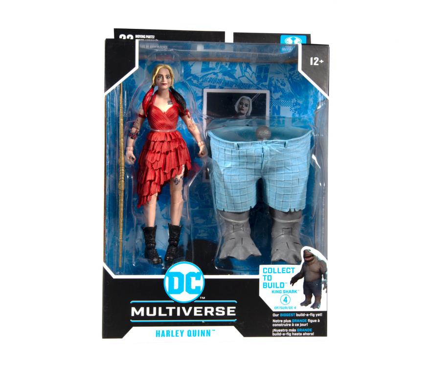 McFarlane Toys DC Multiverse: The Suicide Squad Harley Quinn Action Figure (Collect to Build: King Shark)