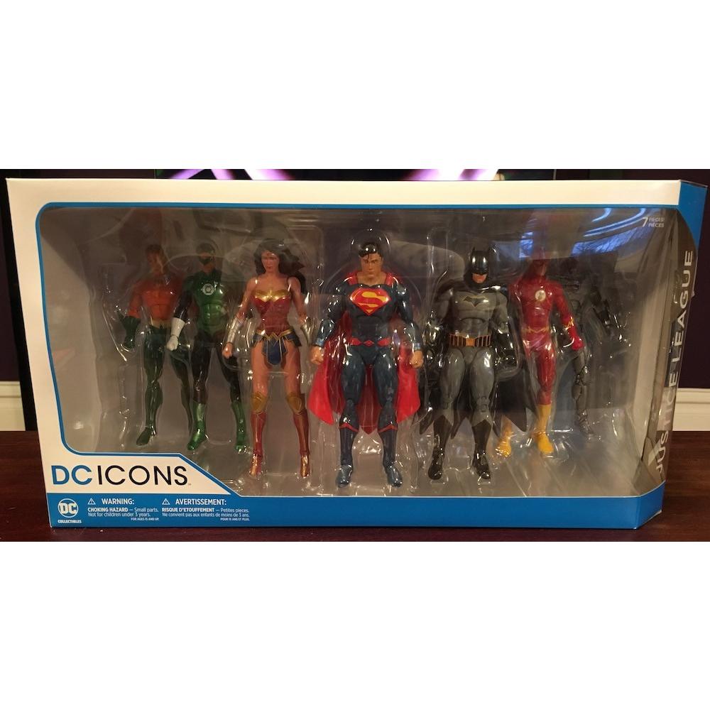 DC Collectibles Icons DC Rebirth Justice League 7-Pack - Nerd Arena