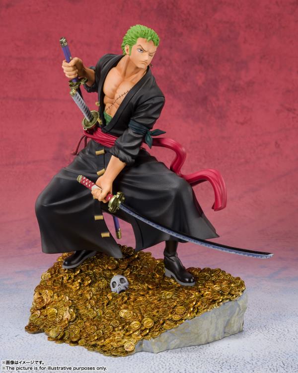 Bandai Figuarts Zero One Piece: Roronoa Zoro (WT100 Commemorative: Daikaizoku Hyakkei) statue