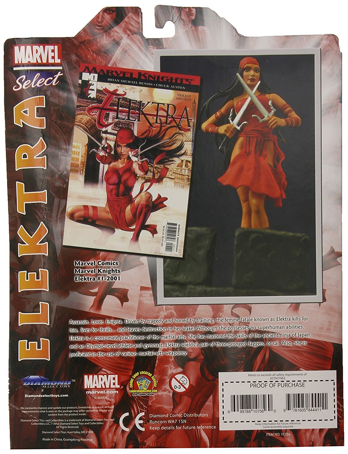 Diamond Select Toys Marvel Select Elektra Action Figure - Nerd Arena