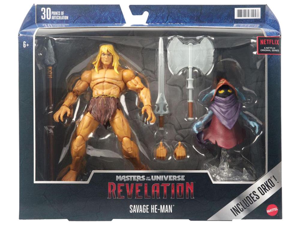 Mattel Masters of the Universe: Revelation Masterverse Deluxe Savage He-Man Action Figure