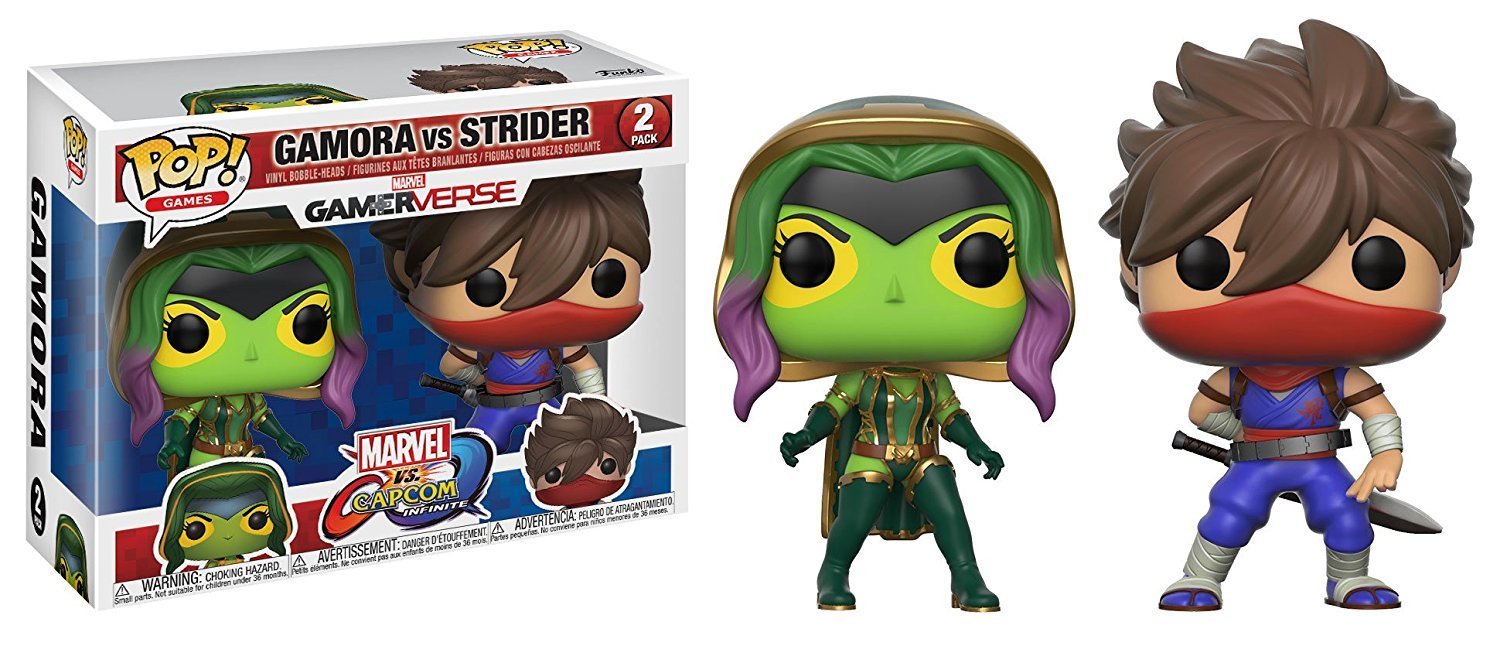 Funko Pop! Games: Marvel Capcom-Gamora Vs Strider Collectible Figure - Nerd Arena