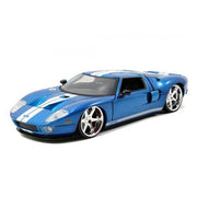 Jada 1:32 Scale - Fast & Furious 2005 Ford GT - M.Blue W/White Stripes Metal Die Cast - Nerd Arena