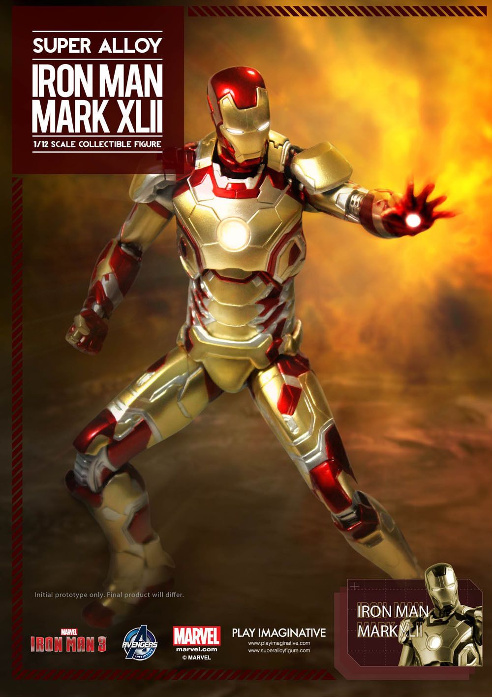 Play Imaginative MARK 42 XLII 1/12 Iron Man Play Imaginative