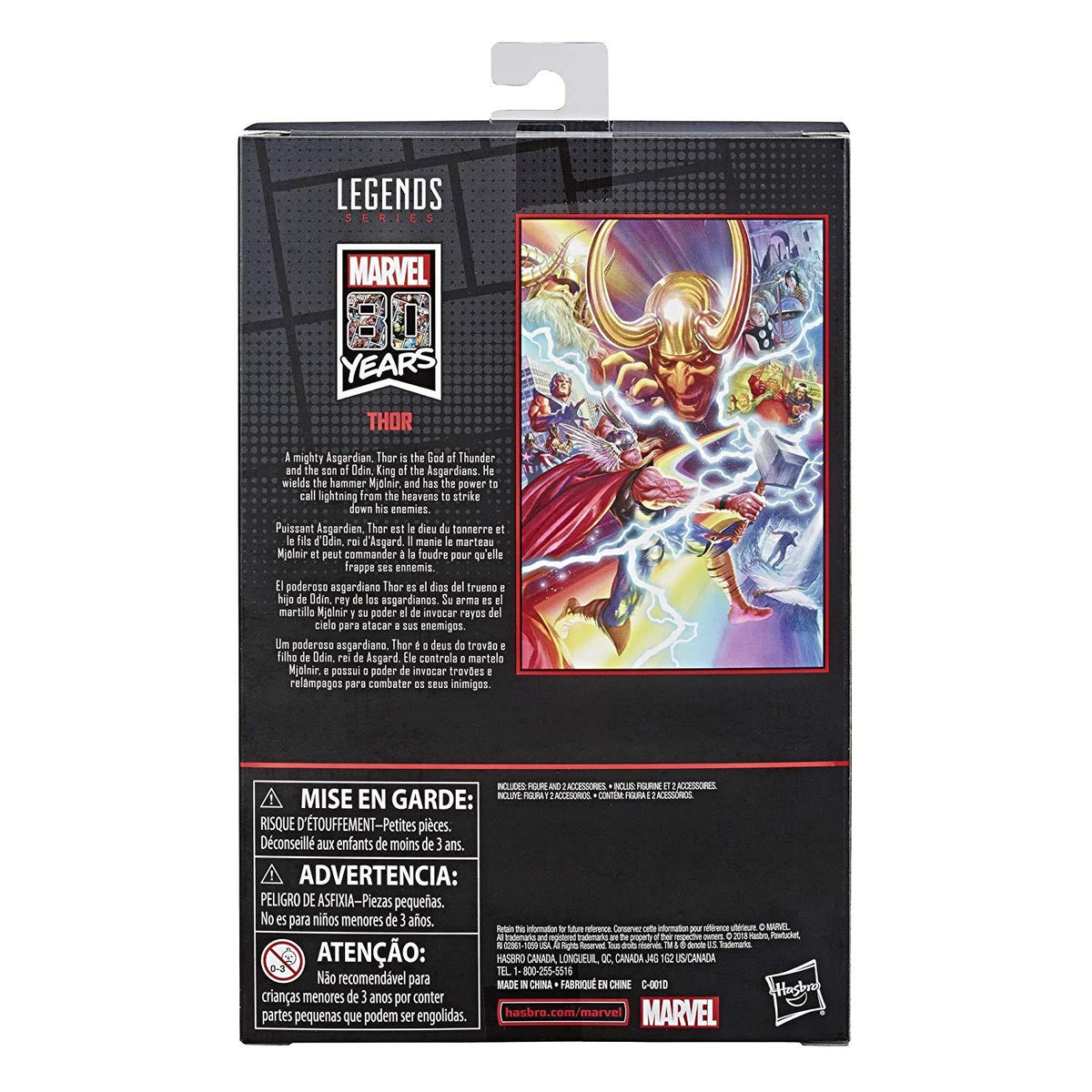 Marvel Comics 80th Anniversary Legends Series 6"-Scale Vintage Comic-Inspired Thor Collectible Action Figure - Nerd Arena