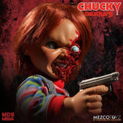 Mezco Designer Series - Child's Play 3 Talking Pizza Face Chucky - Nerd Arena