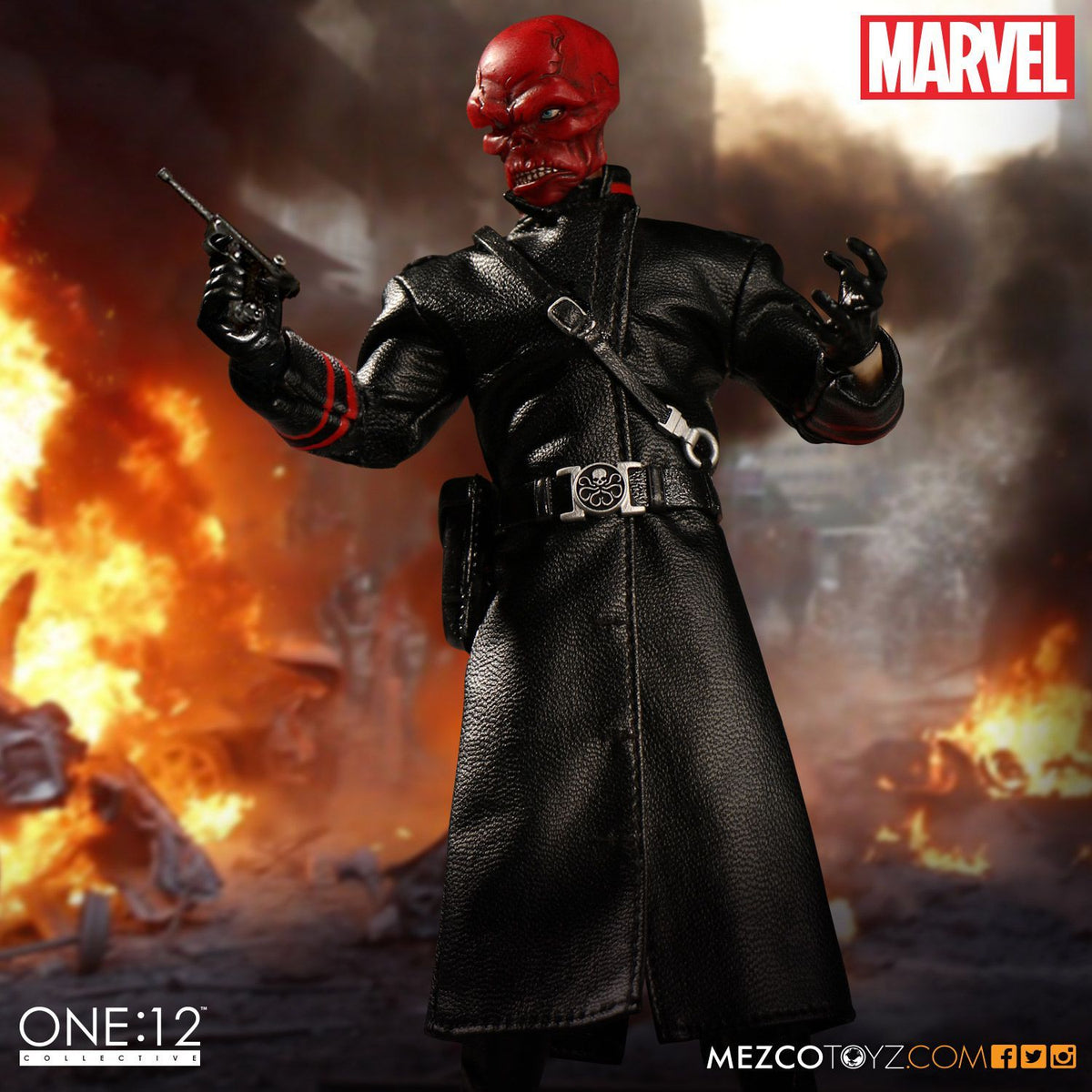 Mezco Marvel One:12 Collective Red Skull Action Figure - Nerd Arena