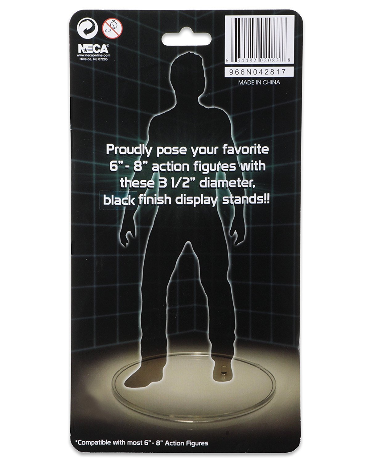 NECA - Action Figure Display Stands, Black (Set of 10 in Blister) - Nerd Arena
