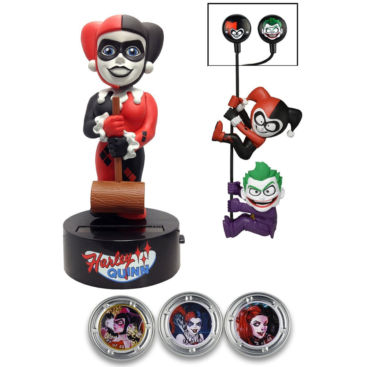 Neca Dc Comics Harley Quinn Limited Edition Gift Set (Body Knocker/Scalers/Earbuds & Hubsnaps) - Nerd Arena