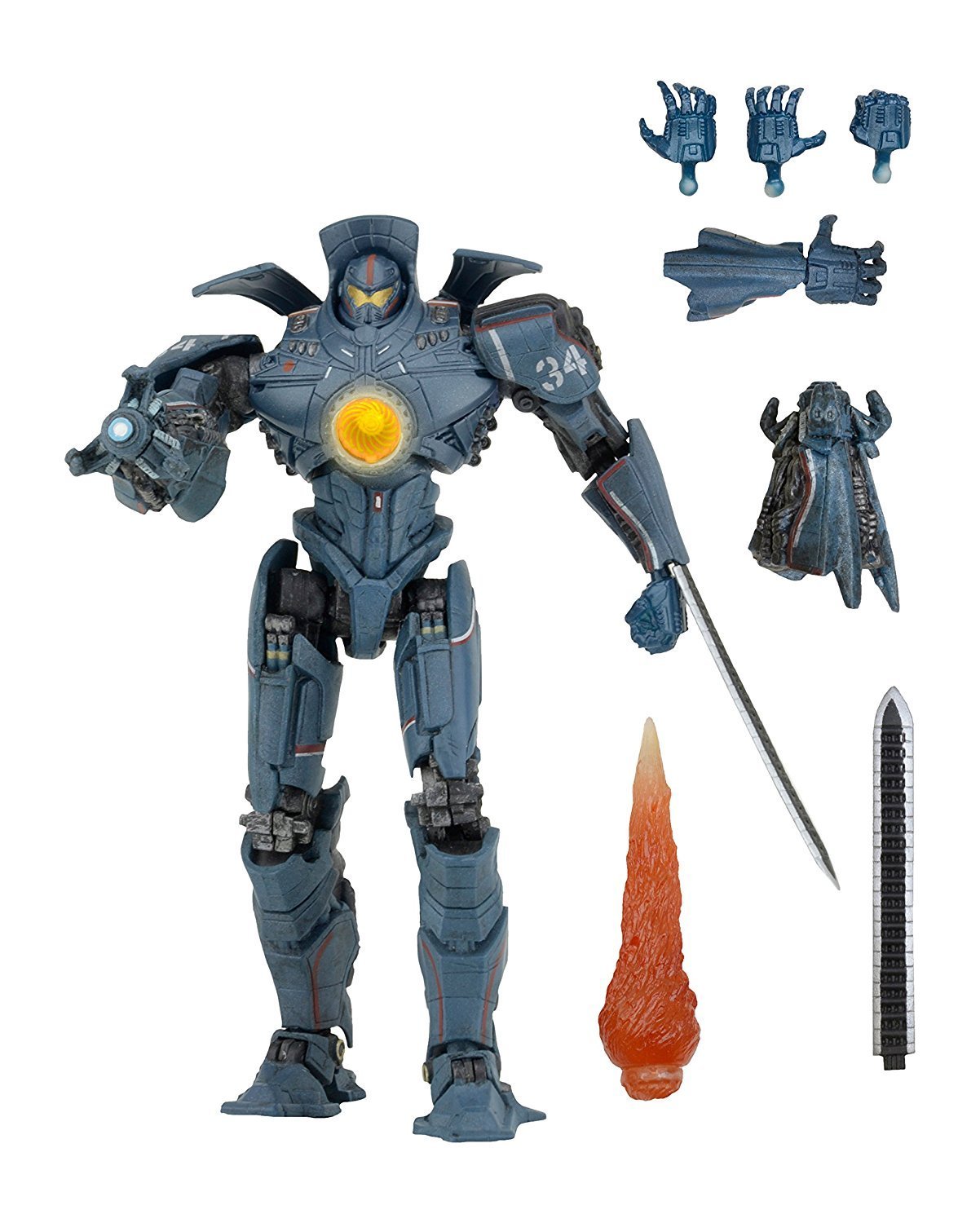NECA Pacific Rim 7" Scale Ultimate Gipsy Danger Action Figure with LED Lights - Nerd Arena